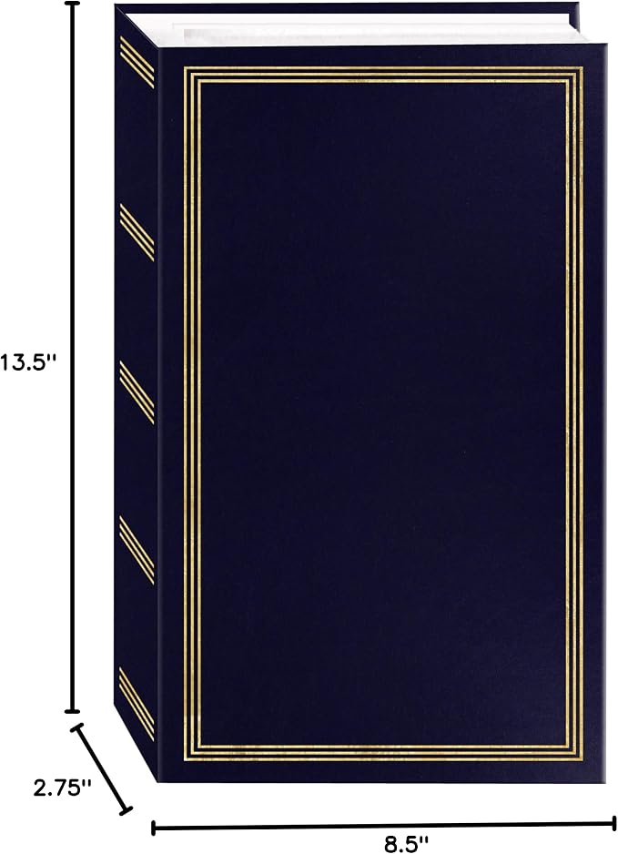 Pioneer Photo Albums STC-504 Navy Blue Photo Album, 504 Pockets 4"x6", 1 Count (Pack of 1) - Image 2