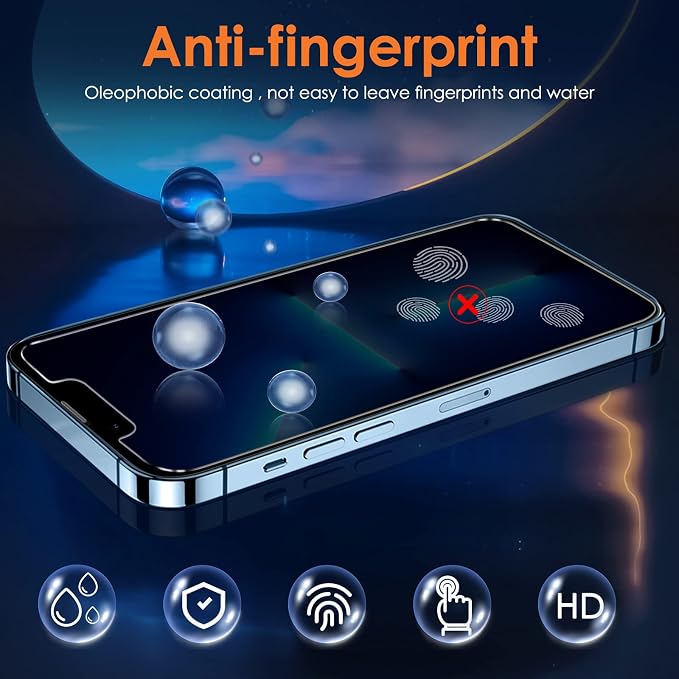 YMHML 3 Pack Privacy Screen Protector for iPhone 16e/14/13/13 Pro | Tempered Glass, 6.7 Inch, Anti Spy, Private, Shatterproof, Case Friendly Film, Easy Installation Tool, Anti-Scratch - Image 6