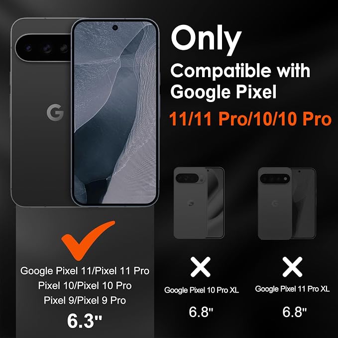 ivoler Screen Protector for Google Pixel 11/11 Pro Tempered Glass 3-Pack | with [Easy Installation Frame], Anti-Scratch Case Friendly Clear HD Film for Google Pixel 10 / Pixel 10 Pro 6.3 inch - Image 2