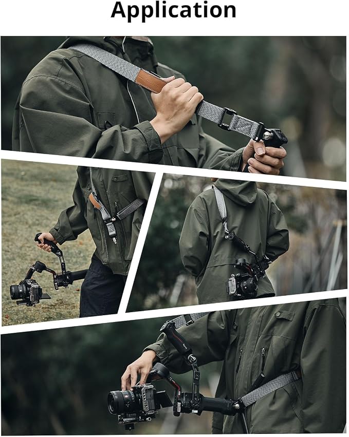 SmallRig RS3 RS2 Weight-Reducing Shoulder Strap Compatible with Sling Handle for DJI, Gimbal Belt with Upgraded QD Quick Release Buckles for DJI RS 5 / RS4 / RS4 Pro/RS 3 / RS 3 Pro/RS 2 | for DJI RS 5, RS4 Pro, RS4, RS3 Pro, RS3, RS2 - Image 7