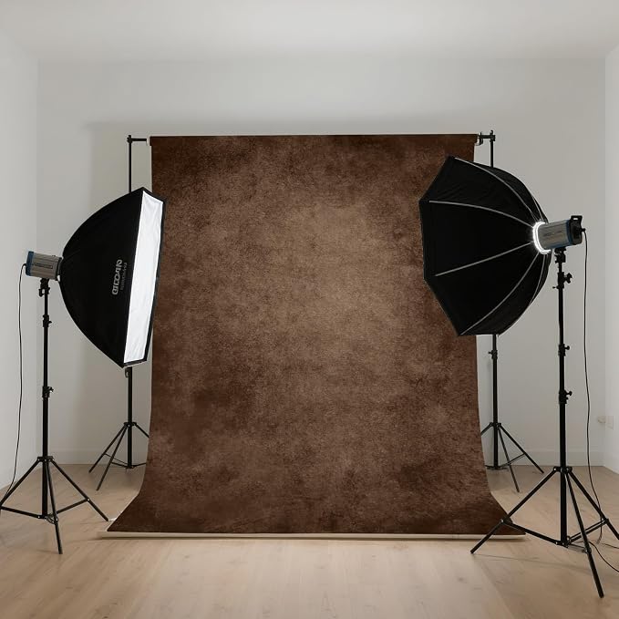 Brown Photography Backdrops for Photoshoot, Abstract Fabric 3x5ft | Vintage Studio Photo Backgrounds, Non Reflective, Easy to Use, for Portrait, Headshot, Product - Image 6