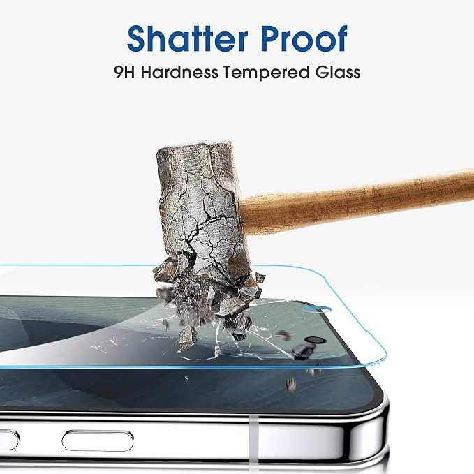 amFilm OneTouch for Google Pixel 11 Pro XL Screen Protector Tempered Glass | 6.8” Auto-Alignment, 30s Install, Bubble Free, Scratch & Drop Protection, HD, Camera Lens Protector[2+2 Pack] (11PXL-6.8'') - Image 4