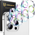 UniqueMe for 3 Pack iPhone 16 Pro/16 Pro Max Camera Lens Protector-Colorful | Drop Protection, Case Friendly, 9H Tempered Glass, Camera Cover Screen, Update New Version by UniqueMe