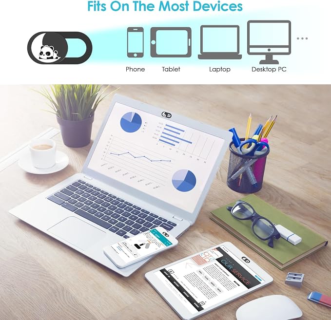 HKDGYHON Laptop Camera Cover Slide Cute, Phone Accessories, Webcam Cover, Lovely Puppy Computer Camera Cover for iPhone iPad MacBook Pro Computer iMac PC, Laptop Accessories Great for Privacy - Image 3