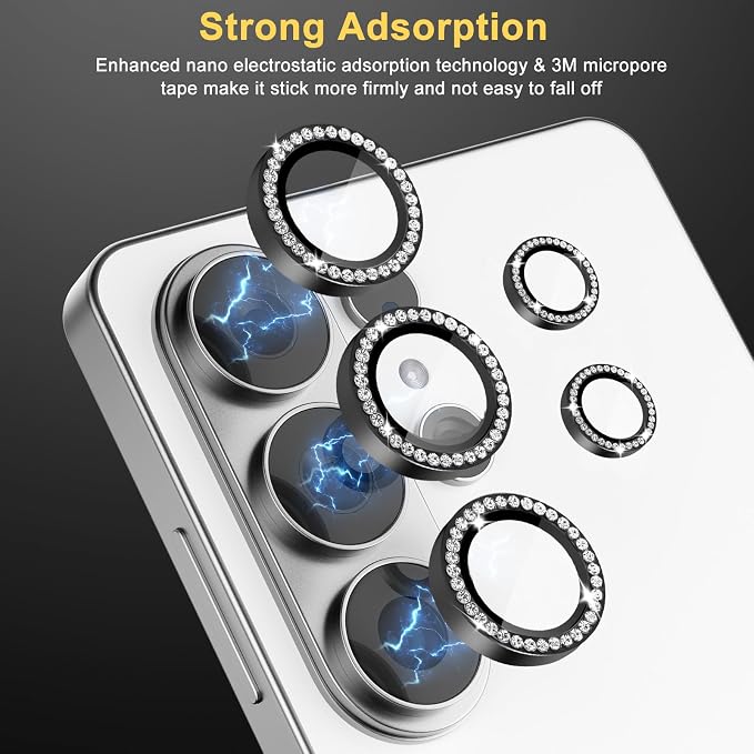 Camera Lens Protector for Samsung Galaxy S26 Ultra, Diamond Black | Tempered Glass, Auto-align Tray, Easy Installation, Case Friendly, Anti-Scratch, HD Clear, Ultra Slim - Image 4