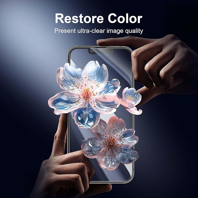 NEW'C 3x Privacy for iPhone 14 Plus Screen Protector (6.7 inches)+ 3x Camera Lens Protector, Sensor Protection,Case Friendly Tempered Glass Film +Dust Plug - Enhanced Privacy Angle of 28 Degrees - Image 7