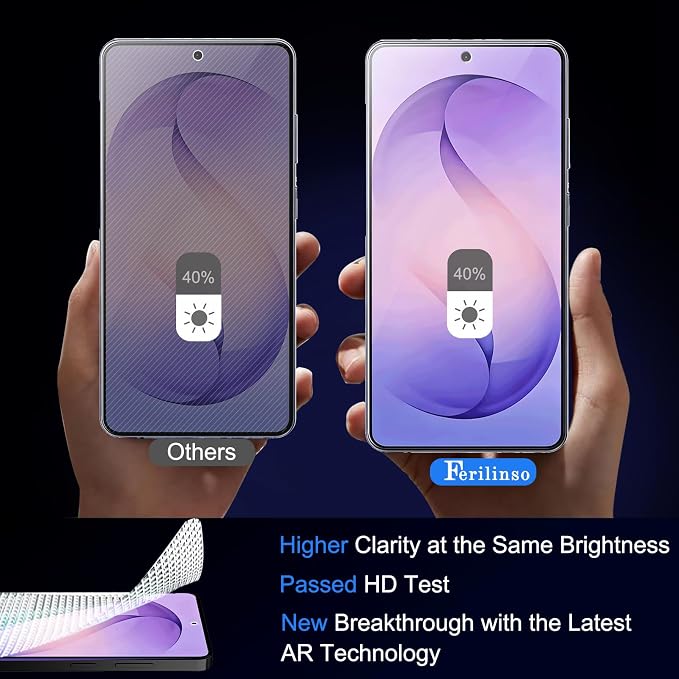 Ferilinso 3 Pack Privacy Screen Protector for Samsung Galaxy S26 Ultra | 9H+ Tempered Glass, Military-Grade Shatterproof, HD, Case Friendly, Easy Installation Bubble Free, with Camera Lens Protector - Image 3