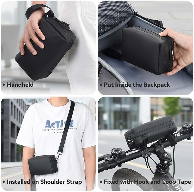 UTEBIT Carrying Bag for DJI Osmo Pocket 3, Portable Storage Carry Case | Large Capacity Travel Storage Holder Carry Bag Protective Handbag All in One for DJI Osmo Pocket 3 Creator Combo Accessories - Image 5