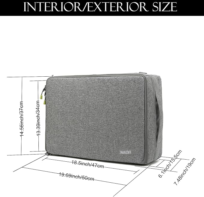 Camera Insert Bag,Shockproof &Pressure-proof Dual Opening Padded Camera Lens Cube Case Backpack,Digital DSLR SLR Mirrorless Cameras Accessories Storage Pouch for Canon,Nikon,Sony(XL) - Image 6