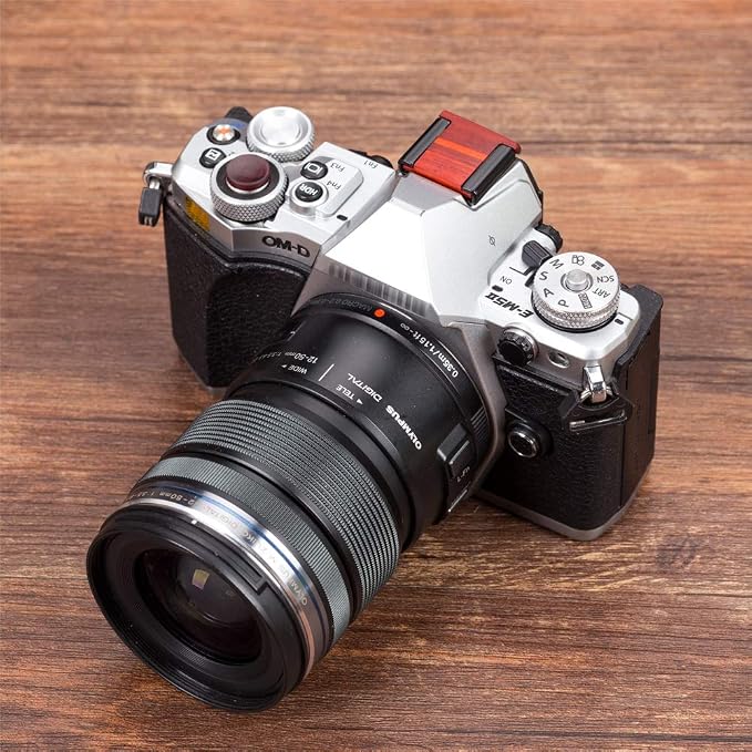 VKO Wood Camera Hot Shoe Cover Protector Cap Compatible with Fuji | X-T30 X-T100 X-H1 X-T20 X100F X-T10 X-T3 X-T2 X-PRO2 X-E3 X-A2 X-A5 X100T X100S X30 X70 Cameras 1 PCS Red - Image 4