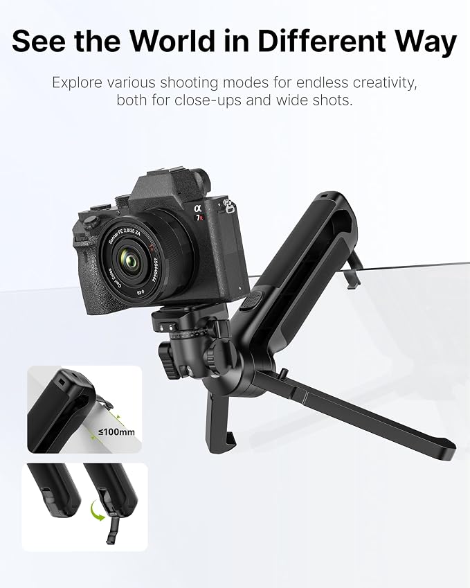 ULANZI TT38 Mini Tripod for Camera, One-Click Open Tabletop Camera Tripod | Pocket - Image 5