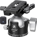 46mm Low ProfileTripod Ball Head with Lever Release ARTCISE Heavy Duty Ball Head Camera Ball Head with Arca Swiss Quick Release Plate for Camera Tripod Monopod DSLR Camcorder Telescope Max Load 55lbs by ARTCISE