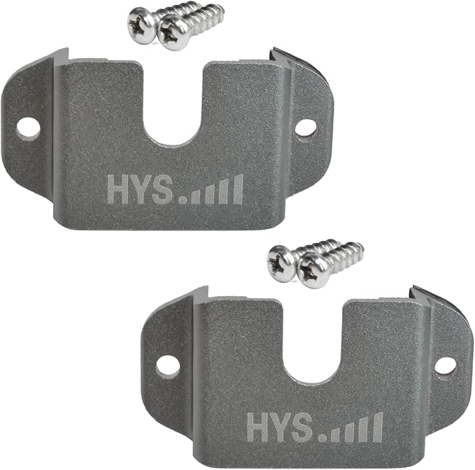 HYS Aluminium Alloy Car Mount, Speaker Mic Hanger for Truck Car CB VHF UHF | Handheld Radio Bracket with Hand Mic Holder and Base, CB Radio Mount, VHF Marine Radio Holder Mount by HYS