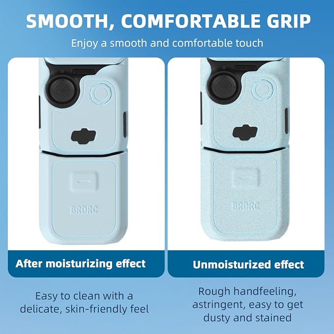 BRDRC Pocket 3 Silicone Cover, For Xtra Muse Protective Case Lens Protector Scratch-Resistant Sleeve Skin Compatible with DJI OSMO Pocket 3 Creator Combo/For Xtra Muse Accessories(Purple) - Image 7