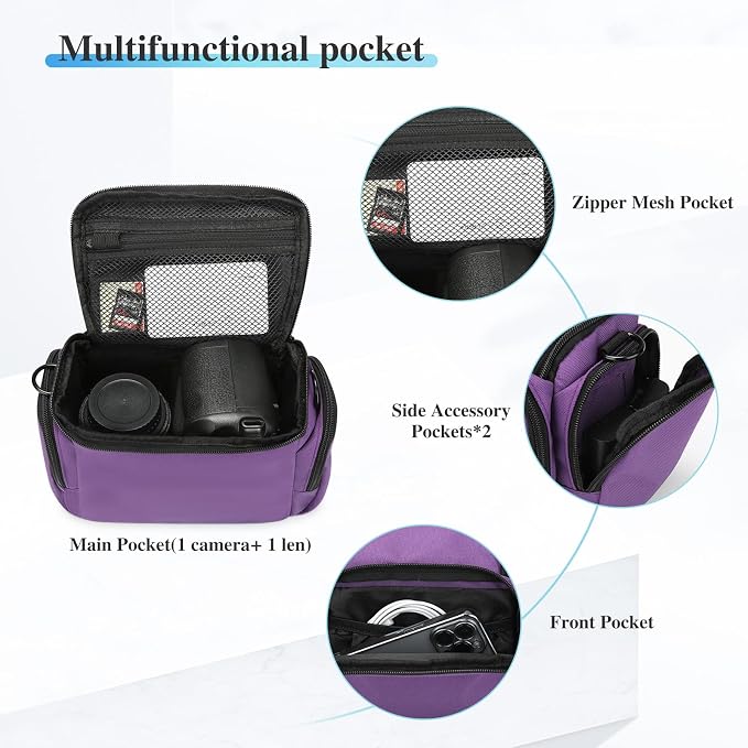 G-raphy Camera Case Bag DSLR SLR Bag for Canon, Nikon, Sony,Panasonic, Olympus and etc - Image 6