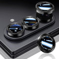 HelloDeere for Galaxy Z Fold 7/Z Fold 8 Ultra Camera Lens Protector, Military-Grade 9H+ Tempered Glass AR Optical Tech HD Anti-Glare Anti-Scratch Metal Individual Ring Easy Install Case Friendly Black by HOME