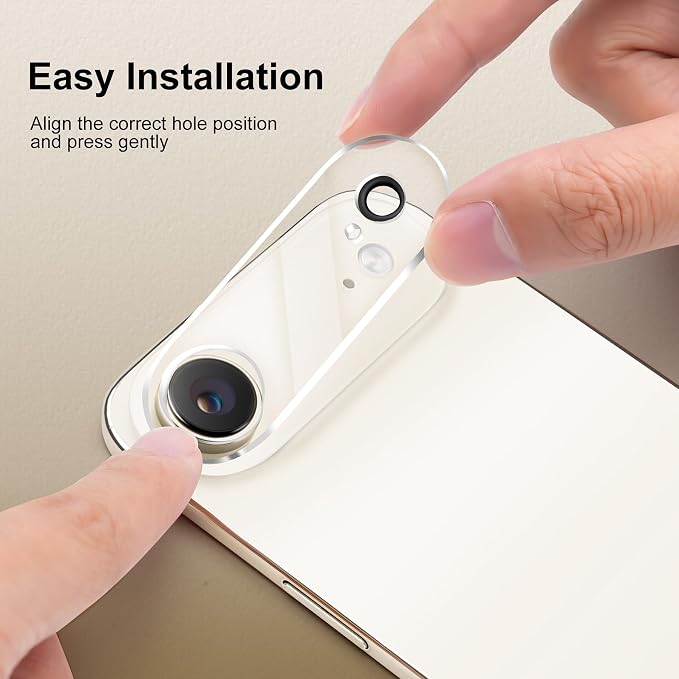 Camera Lens Protector (2 Pack) Compatible with iPhone Air 6.5" Camera Lens Cover Protection, 9H Tempered Glass, HD Clear Anti-scratch Case Friendly, Smudge-Resistant [Night Shots] - Image 7