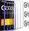 Wiaocit Tempered Glass Screen Protector for iPhone 16 Pro | 3+3 Pack, 9H Hardness, Camera Lens Protector, Installation Frame, Bubble Free, Case Friendly by Wiaocit