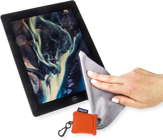 Carson Stuff-It Microfiber Lens Cloth Cleaning System for Eyeglasses, Smartphones, Tablets, Optics, Lenses, Cameras and More - Image 4