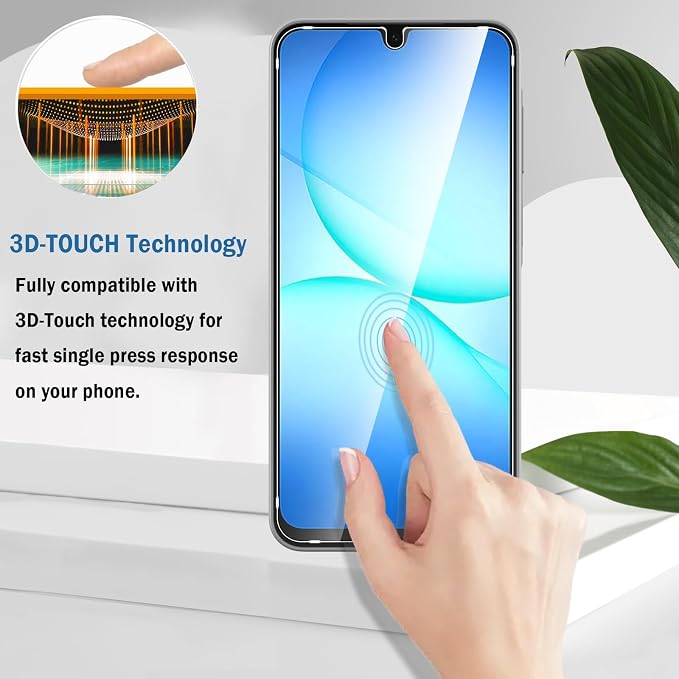 2 Pack Compatible with Samsung Galaxy A17 5G Screen Protector,with Alignment Frame,9H Tempered Glass Film,HD Clear Scratch Resistant,Bubble-Free for Galaxy A17 5G Screen Protector. - Image 5