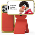 MOFT Phone Tripod Stand, Portable Selfie Stick for iPhone, Mulit-Angle | Pocket Size | Strong Magnets l MOVAS Leather | Magsafe Compatible | Easy to Charge | Stylish |For Content Creators by MOFT