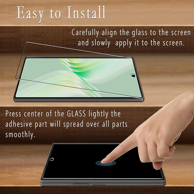 Screen Protector for Samsung Galaxy Z Fold 7 Tempered Glass | with Camera Lens Protector, Anti Scratch, Bubble Free, 2+2 Pack - Image 4