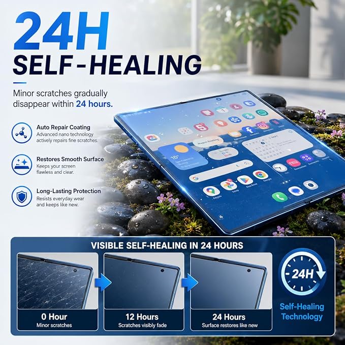 V-PORYADKU 9 Pack for Samsung Galaxy Z Fold 7 Screen Protector | Camera Lens Protector, Easy Install Kit, Bubble-Free, HD Clear - Image 6