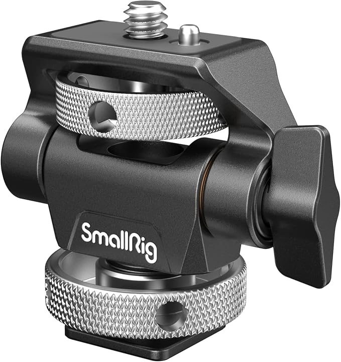 SmallRig Field Monitor Mount Holder Swivel and Tilt Adjustable with Cold Shoe Mount for 5" and 7" Monitor by SmallRig
