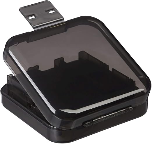 Amazon Basics Portable Game Storage Case for 24 Nintendo Switch Games, Compact Game Card Holder with Organized Slots, 3.4 x 3.4 x 1 Inches, Black - Image 2