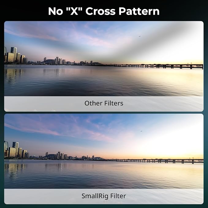 SmallRig Magnetic 67mm VND Filter ND64-ND400 (6-9 Stop), Adjustable ND Filter for iPhone 16 / S24 Ultra/for Vivo X100 & 67mm Camera Lenses, No X Cross HD Optical Glass, with Threaded Adapter - 5169 - Image 6