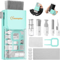 Keyboard Cleaner & Laptop Cleaning Kit for Computer Screen, TiffanyBlue | High-density Soft brush, Screen Cleaner Spray,2mm Thicken Large Microfiber Polishing Cloth,Metal Pen Tip,Flocking Sponge by Tassmpitor