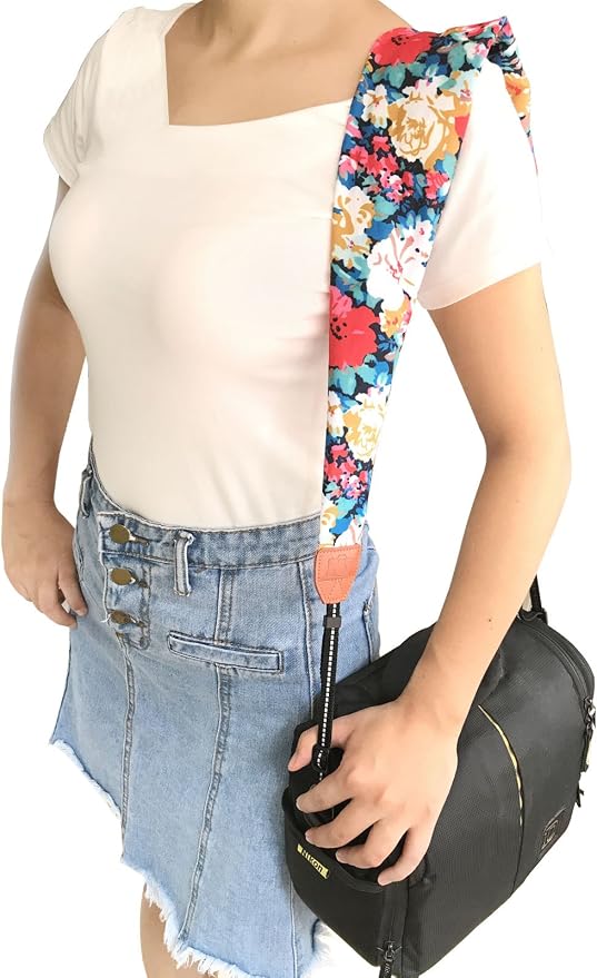 Alled Camera Neck Shoulder Belt Strap, Chevron Scarf Vintage Print Soft Coloful Camera Straps for Women/Men for DSLR/SLR/Nikon/Canon/Sony/Olympus/Samsung/Pentax ETC - Image 6
