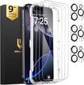 UNBREAKcable iPhone 16 Pro Screen Protector & Camera Lens Protector | Upgraded Dual-Tempered Glass with Military-Grade 9H Hardness, 3-Pack,HD Clarity, Anti-Fingerprint, Case Friendly, Fits 6.3'' by UNBREAKcable