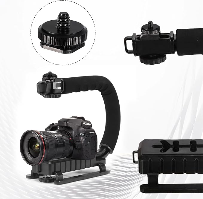 4 Pcs 1/4 Inch Camera Adapter Screws, Compatible with Versatile Flash Hot Shoe Mounts for DSLR Camera Rigs, Tripods, Mounting Accessories - Image 2