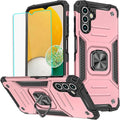 HNHYGETE for Samsung A13 5G Case, Galaxy A13 5G Case with Screen Protector, 360°Military Grade Rotatable Kickstand (Heavy Duty) Protective Cases for Samsung Galaxy A13 5G (Rose Gold) by HNHYGETE