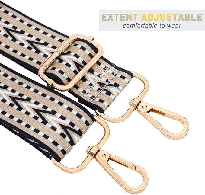 Replacement Purse Strap Shoulder Strap Adjustable Crossbody Strap for Women Crossbody Wide Shoulder Bag - Image 3