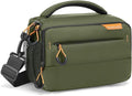 MOSISO Small Camera Bag for Photographers, Camera Shoulder Bags, Army Green | DSLR/SLR/Mirrorless Cameras,Waterproof Crossbody Padded Photography Bag with Rain Cover for Canon/Nikon/Sony by MOSISO
