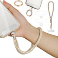 Phone Wrist Strap Lanyard Hand Universal Adjustable Phone Finger Grip Wristlet with 3 Patches Tether Anti Theft for iPhone 16 Pro Max 15 14 Charms for Keychain USB Flash Drive Wallet ID Name Tag Camel by Casecond