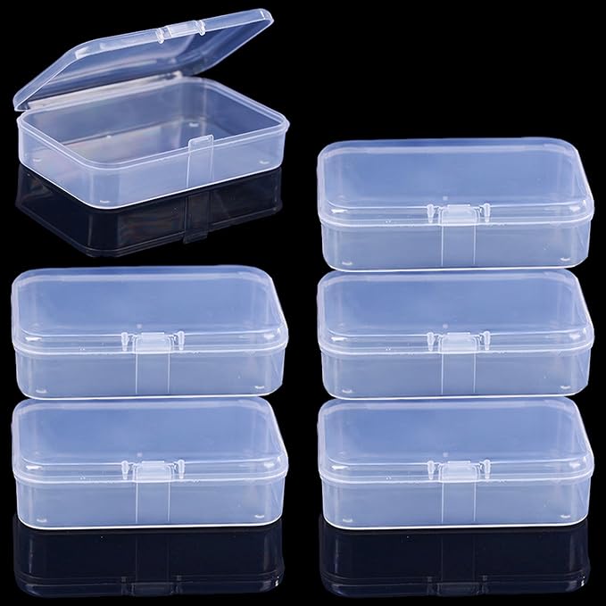 Clear Plastic Playing Card Boxes Snaps Closed Poker Gaming Playing Card Deck Cases Holder Plastic Storage Box Clear Trading Card Box Card Storage Organizer for Bank Business Card (6Pcs) by Unknown