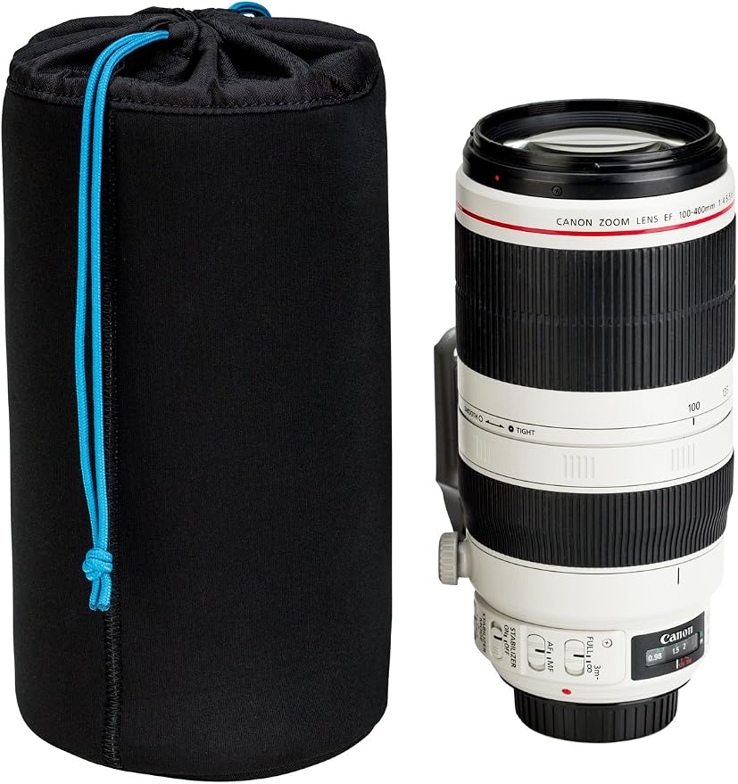 Tenba Tools Soft Lens Pouch for DSLR and Mirrorless Lenses 9x4.8 in. (23x12 cm) – Black (636-354) - Image 3