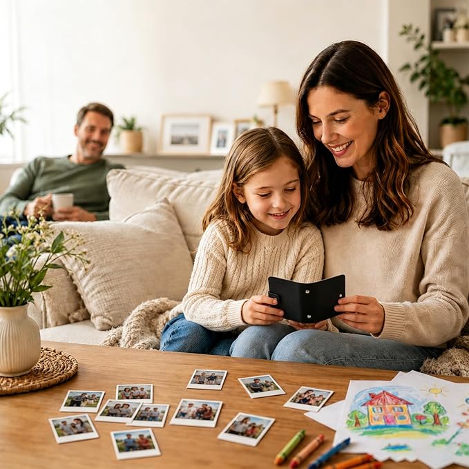 Ruibytree 52 Pockets Small Photo Album 2x3 for Instax Mini, Black, 2 Pack | Pocket-Size, PU Leather Cover, Snap Closure, Acid-Free Pages, Fits Polaroid 2x3 Photos, Kodak Mini Prints & ZINK Photos - Image 8