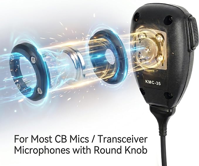 Universal Magnetic CB Radio Microphone Mount, Heavy Duty No-Drill Two-Way Radio Mic Holder Clip with Adhesive and Neodymium Magnet for Car, Truck, RV, Boat for Motorola Kenwood Midland Mic(2Packs) - Image 3