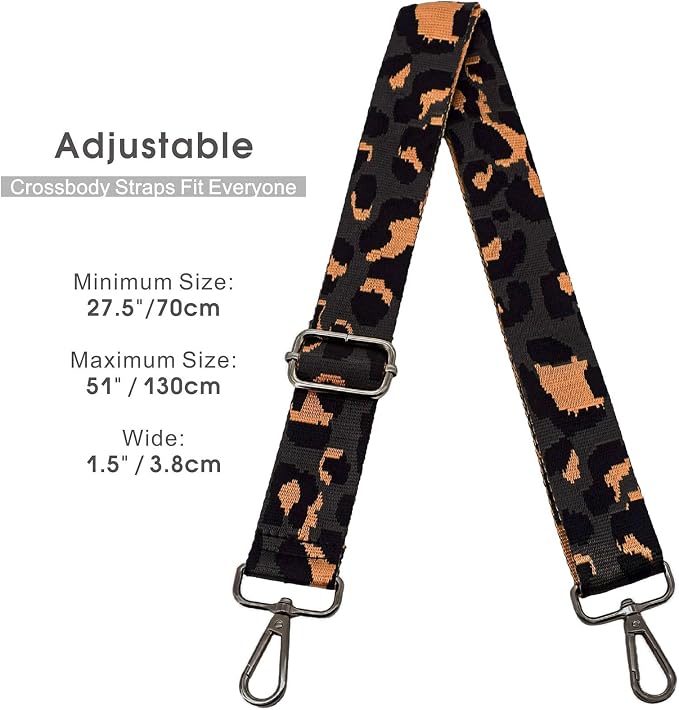 Replacement Purse Strap Shoulder Strap Adjustable Crossbody Strap for Women Crossbody Wide Shoulder Bag - Image 3