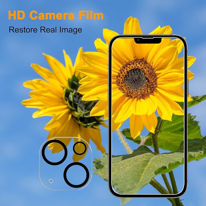 PEHAEL for iPhone 13 Privacy Screen Protector+Camera Lens Protector | 3+3 Pack, Installation kits, Anti-Spy Private, Anti-Scratch, 9H Tempered Glass, Case Friendly, [6.1 inch] - Image 5