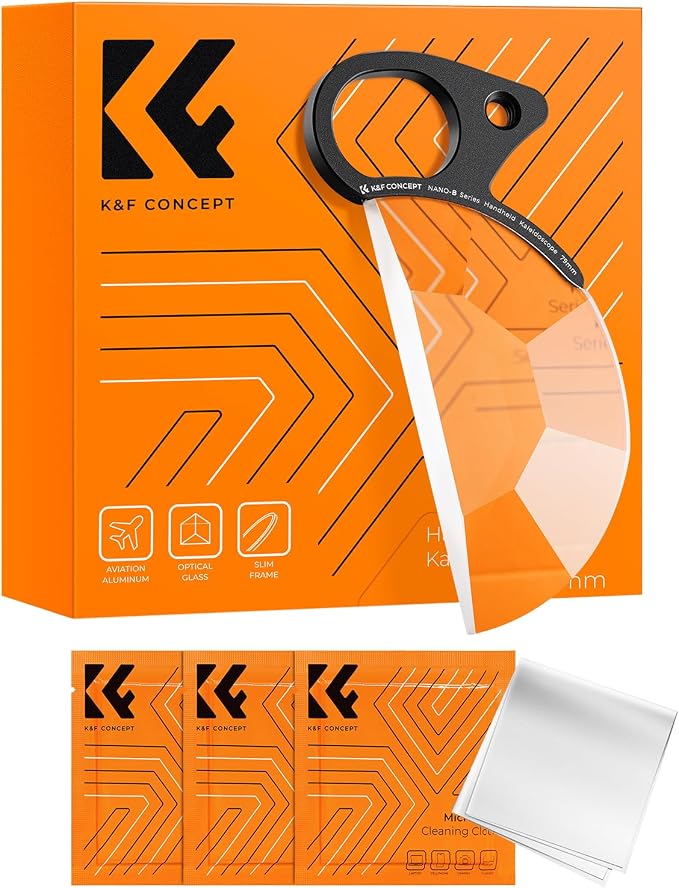 K&F CONCEPT 79mm Handheld Subtle Kaleidoscope Filter | Special Effects Optical Glass Prism Filter for Camera Lens Nano-B Series FE111 by KFCONCEPT