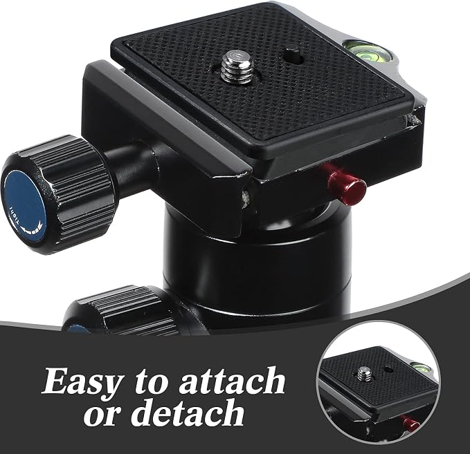 TOODOO 2 Pieces 41mm Qr Release Plate, Camera Tripod Ball Head Quick Plate | Camera Tripod Mount, Replacement Compatible with Ambico V0552 V0554, Sunpak 7500 Pro 7500tm 7575, Kalimar Pro-tech V40 - Image 6