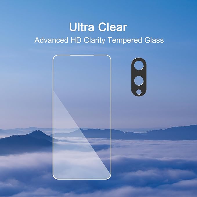 Ailun Screen Protector+Camera Lens Protector for Galaxy S25 Edge, 3+3 Pack | 6.7 inch, Tempered Glass, Fingerprint Unlock Compatible, 0.25mm, Anti-Scratch, Case Friendly, Clear, HD - Image 4