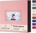 Popotop 4x6 Photo Album Holds 800 Pictures, Vegan Leather Hardcover | 800-Photos Capacity, Clear Slip-In Pockets, Extra-Large Collection Format, Front Photo Window, Gifts for Family Wedding Baby by Popotop