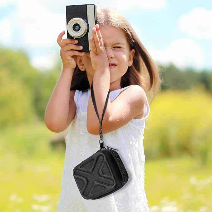 Digital Camera Case for AbergBest 21 Mega Pixels 2.7" LCD Rechargeable HD/Kodak Pixpro/Canon PowerShot ELPH 180/190/Sony DSCW800/DSCW830 Cameras, Travel Carrying Protective Case for Camera- Black - Image 7