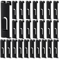 Oudain Metal Grid Wall Hangers Grid Wall Display Notch Hooks Accessories for Photo Frame Painting Arts Center(Black,25 Pcs) by Oudain